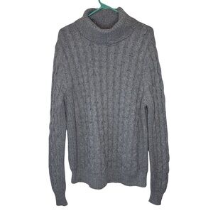 Mutual Weave Men's Gray Long Sleeve Knit Sweater